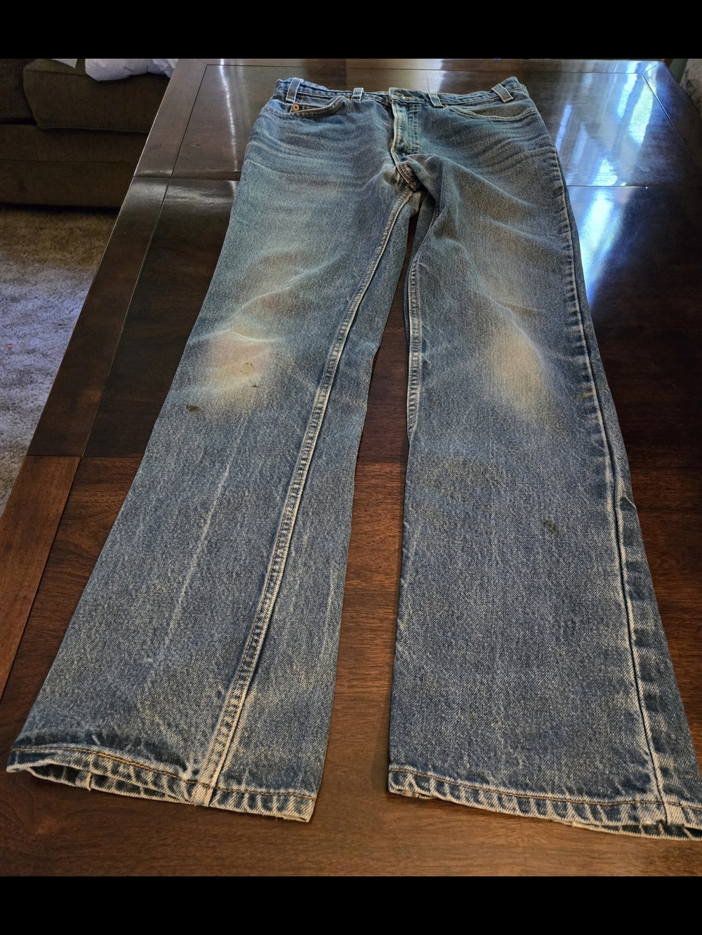 Levi's Men's Faded Blue Bootcut Jeans